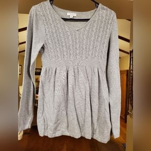 Liz lange maternity large sweater gray